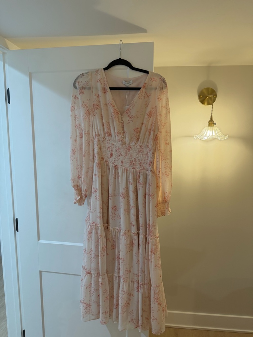 Lucy Paris pink floral dress